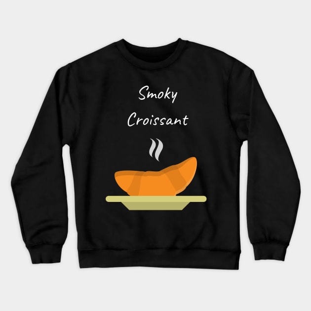 Smoky Croissant Crewneck Sweatshirt by Fredonfire